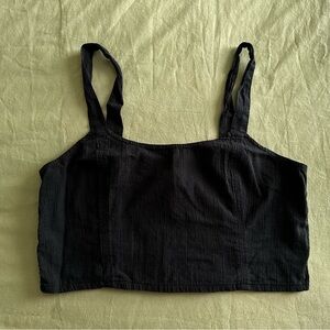 American Eagle Linen Crop Top